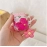 Rose red oil painting flower suitable for AirPods Pro protective case 3rd generation pendant Apple 2nd generation Bluetooth headphone case