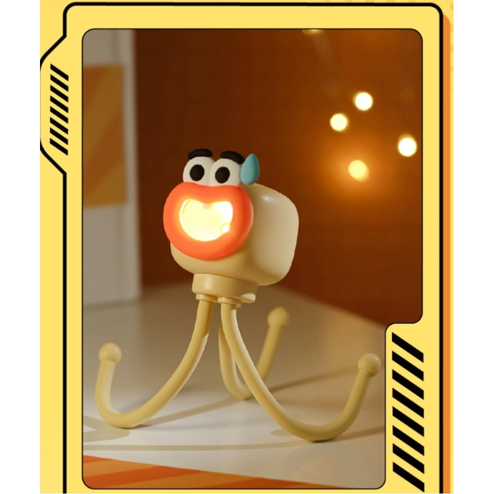 Creative New Octopus Night Light Squid Octopus Octopus Novel Phone Stand Desk Lamp Desktop Atmosphere Light