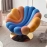 Creative single person rotating sofa chair, living room balcony, leisure chair, hotel lounge area, petal chair