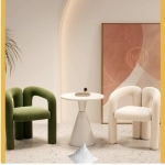 Single sofa chair, modern simplicity, negotiation table and chair combination, rest area, reception, light luxury